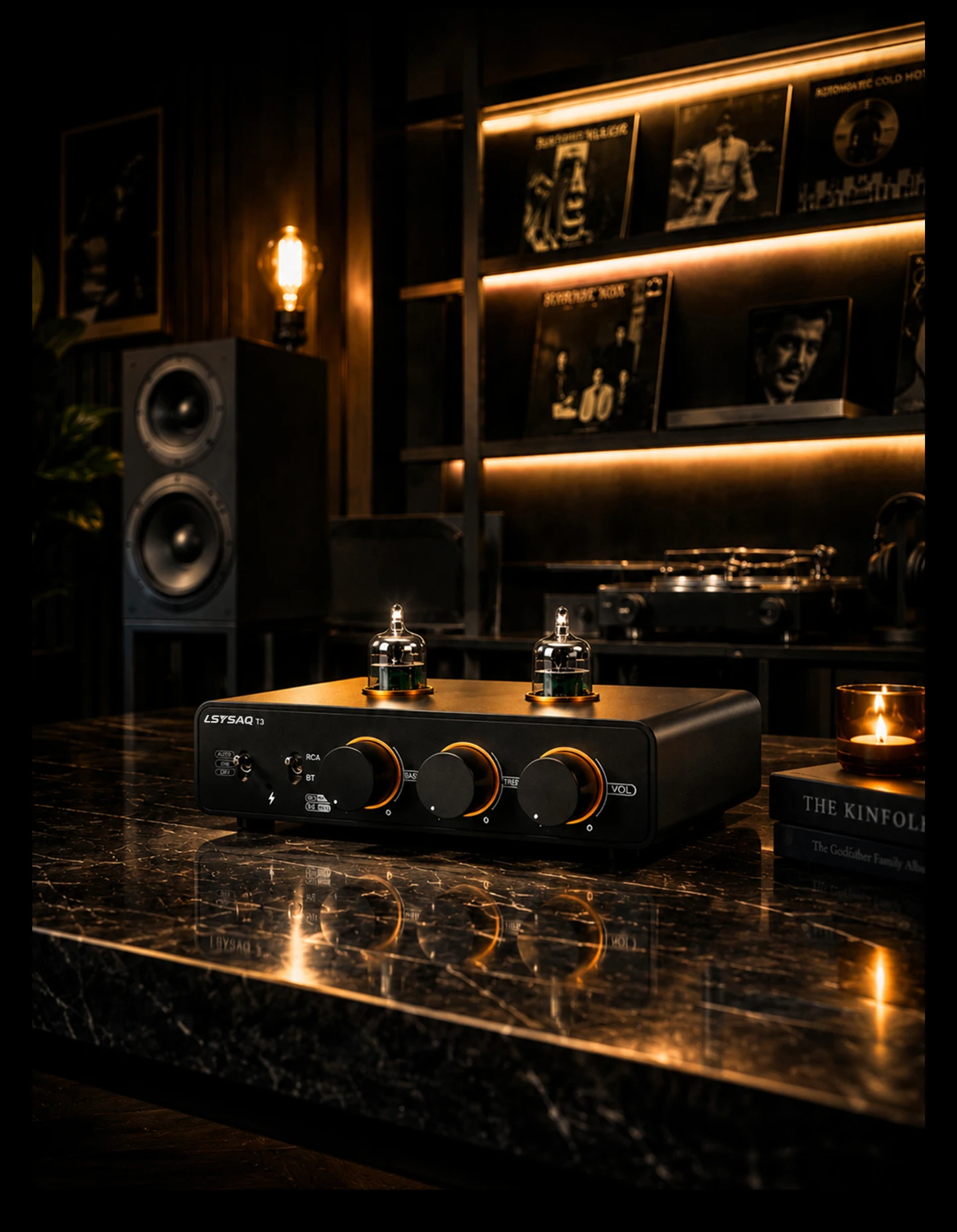 LSYSAQ T3 Vakuumröhren-Vorverstärker Bluetooth 5.4 6J1 Röhren-HiFi-Stereo mit Klangregelung LDAC APTX‑HD Audioeingang für Heimverstärker – Detail 22