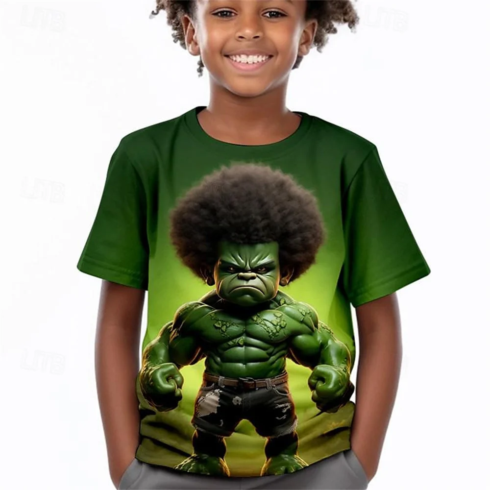 2024 Kinderen Jongens Meisjes Casual T-Shirts 3d Bedrukt Cartoon Grappige T-Shirt Kinderen Verjaardagscadeau T-Shirts Baby Kleding Zomer