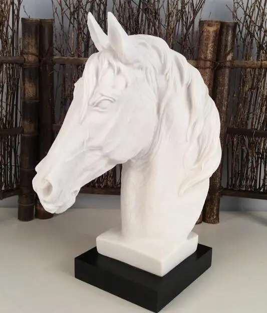 

CREATIVITY CERAMICS HORSE HORSE HEAD SIMULATION ANIMAL ABSTRACT GEOMETRY MODERN HOME DECORATION CRAFTS FURNISHINGS FIGURINE