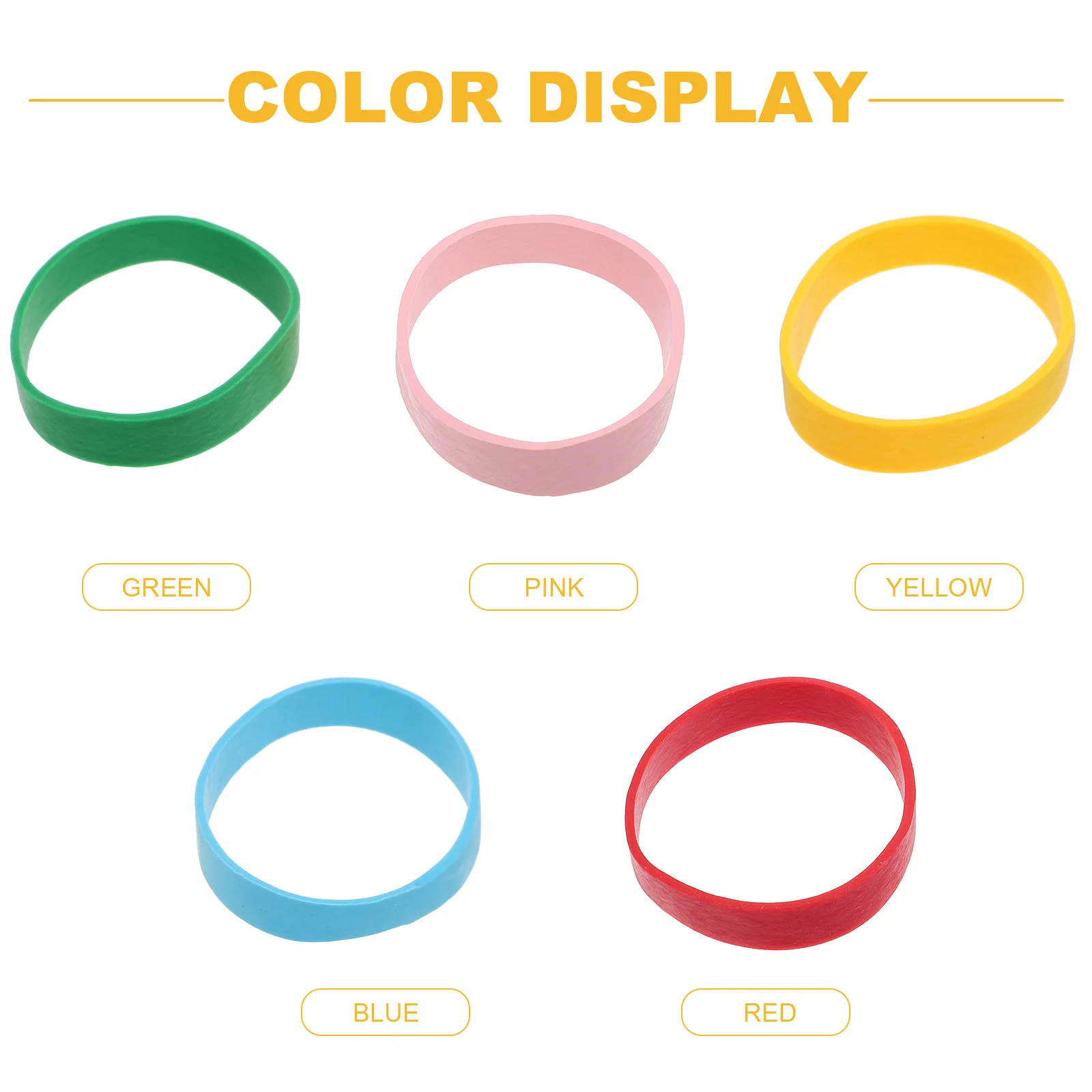 1 مجموعة الأربطة المطاطية الملونة كبيرة سميكة مرنة الثقيلة شريط مطاطي واسع متعدد الأغراض عقد تثبيت المنزلية في الهواء الطلق