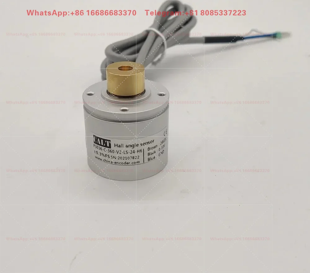 Hall angle sensor 0-360 range 0-5v output 8mm hollow shaft hall encoder