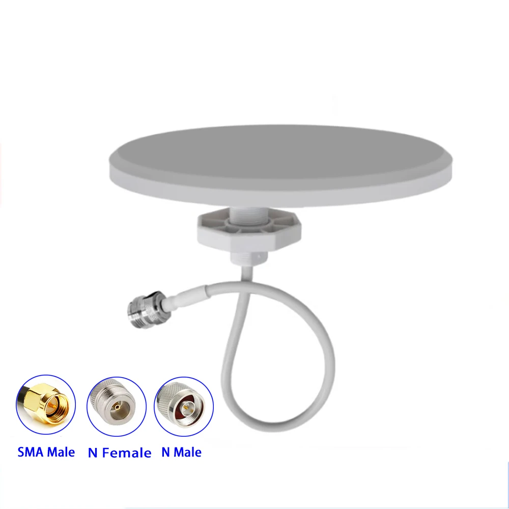 5G 4G 3G Dome Ceiling Antenna Omni-Directional Mount Dome Antenna with N-Female Connector for Cell Phone Signal Booster Router