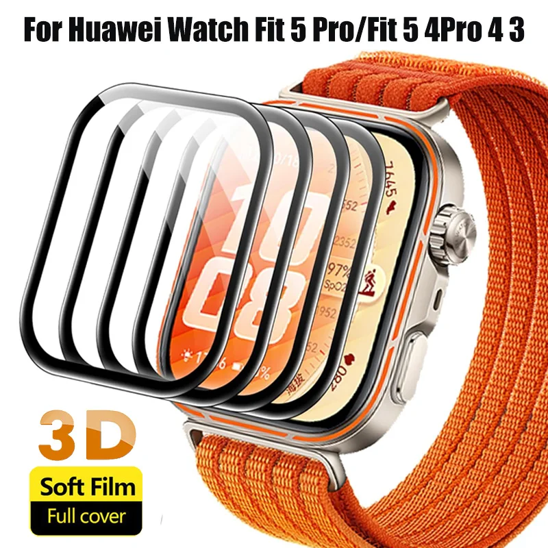 3D Protective Film For Huawei Watch Fit 5/5 Pro Screen Protector Anti-scratch Soft Screen Protector For Huawei Watch Fit3 4 4Pro