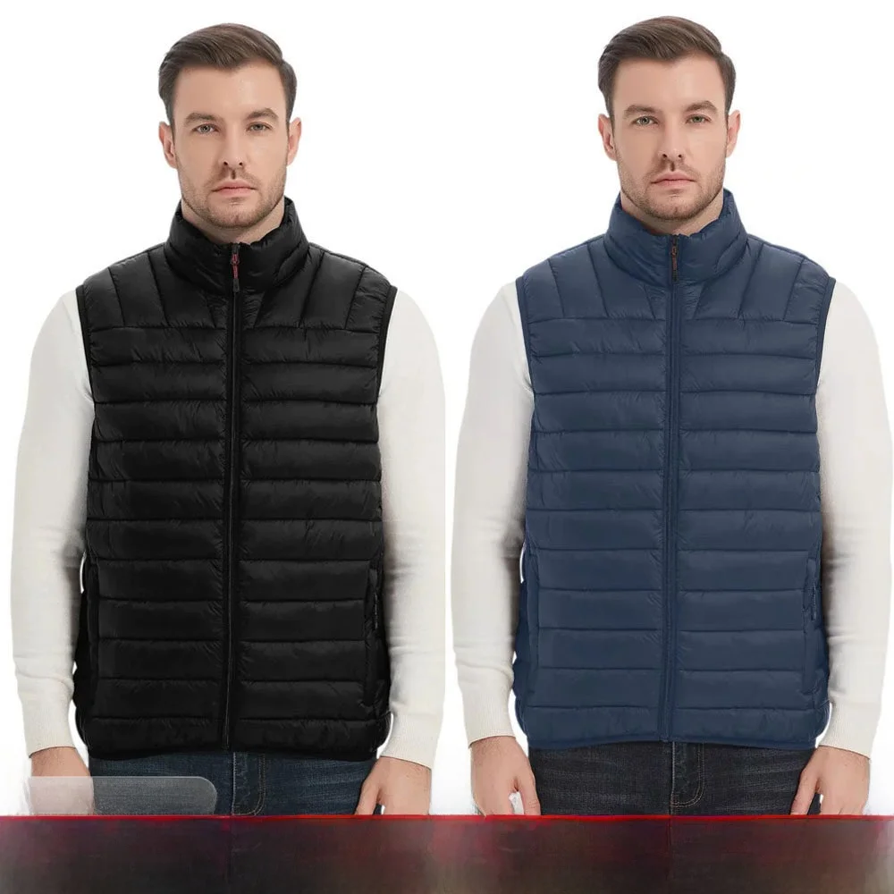 

Lightweight Waterproof P-Cotton Outdoor Casual Stand Collar Vest Durable Cotton Ribbing Storage Capable Autumn Winter Jaet