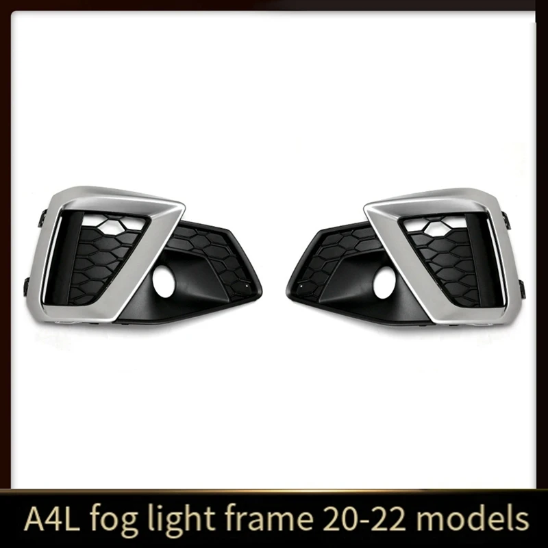 

Car Front Bumper Grille Fog Lamp Light Cover Grille For A4 A4L 2020-2021 Sport