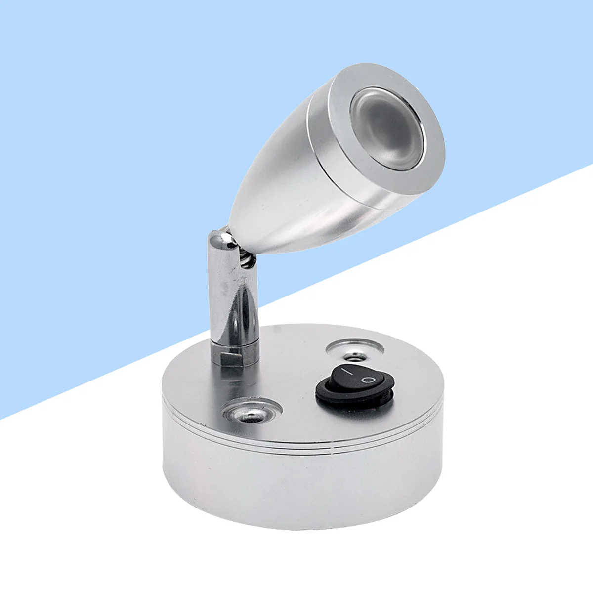 

LED Reading Lights with Brushed Nickel Lampshade Warm Lighting Chart Lights for Motorhome and Marine 3000K 3W 12V