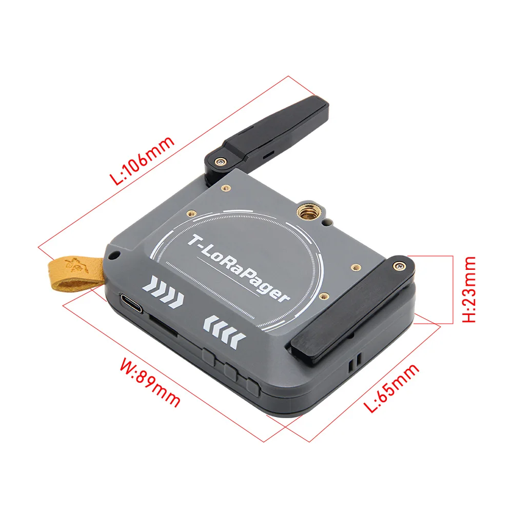 ليليجو ® جهاز iot المحمول T-LoRa ESP32-S3، شاشة 2.33 بوصة، لوحة مفاتيح QWERTY، NFC/RFID GPS، إصدار SX1262 LoRa