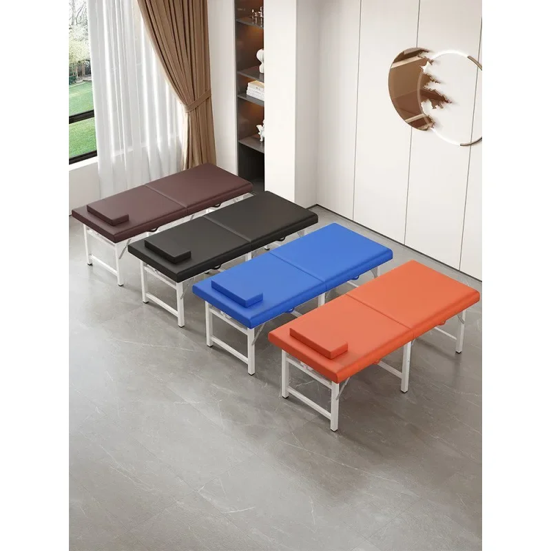 #Folding massage bed Beauty bed Beauty salon special traditional Chinese medicine treatment bed Household portable acupuncture t