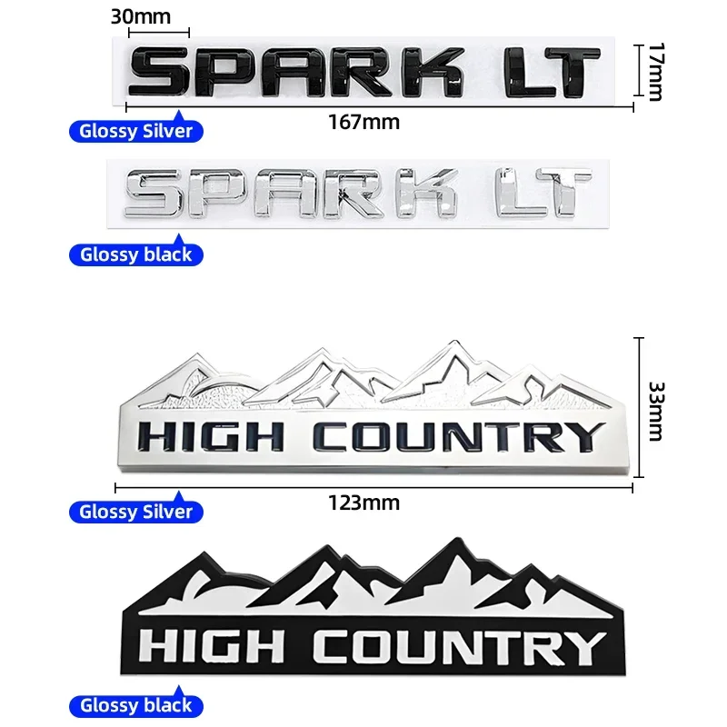 سيارة الخلفي الجذع الأوسط ABS رسائل شارة شعار ملصقات للشعار لشروليه كولورادو هايت كونتري ماليبو xl سيلفرادو سبارك lt