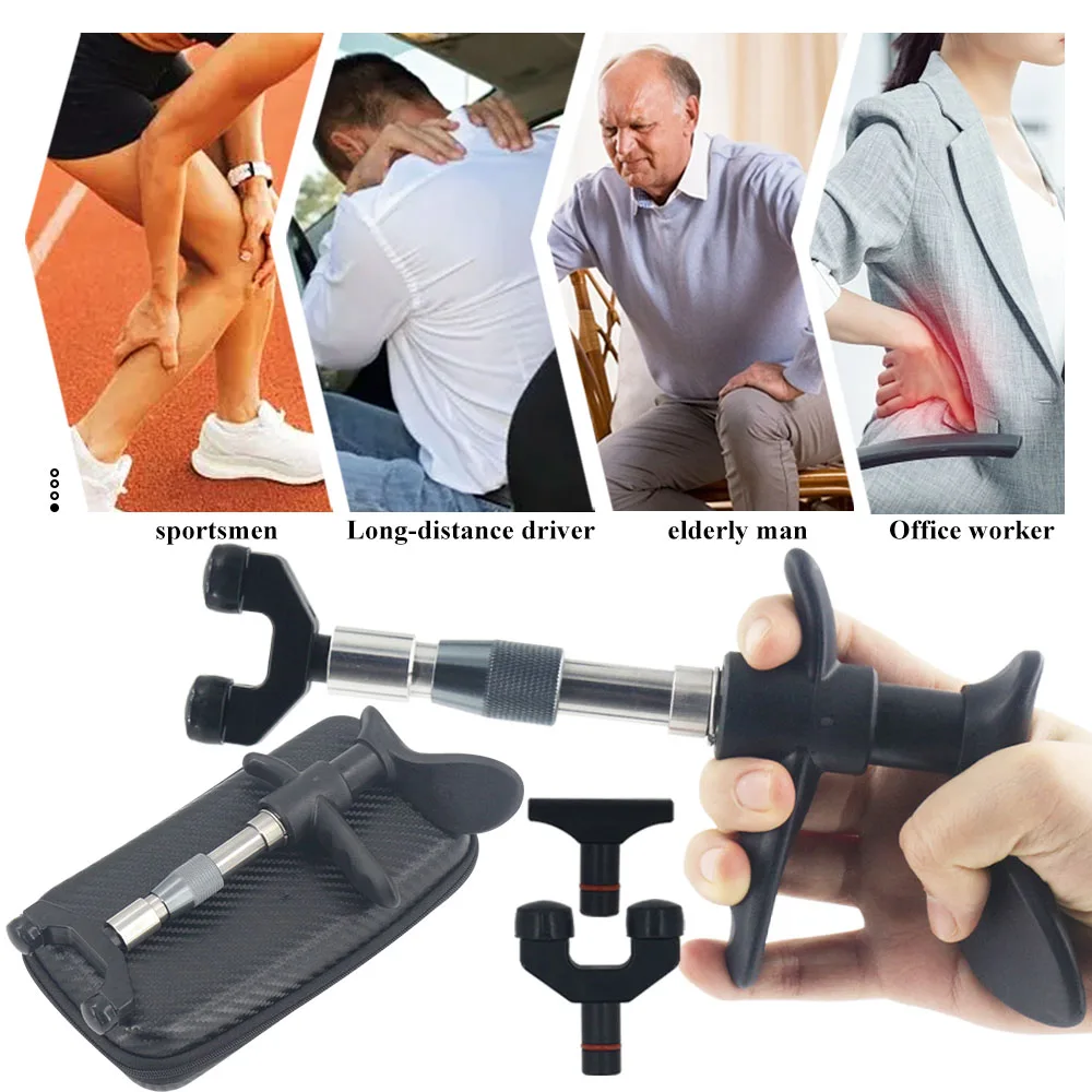 Chiropractic Adjustment Tool Portable Massager Manual Gun 300N Spine Joint Pain Body Relaxation Adjust Vertebration Tools 2024