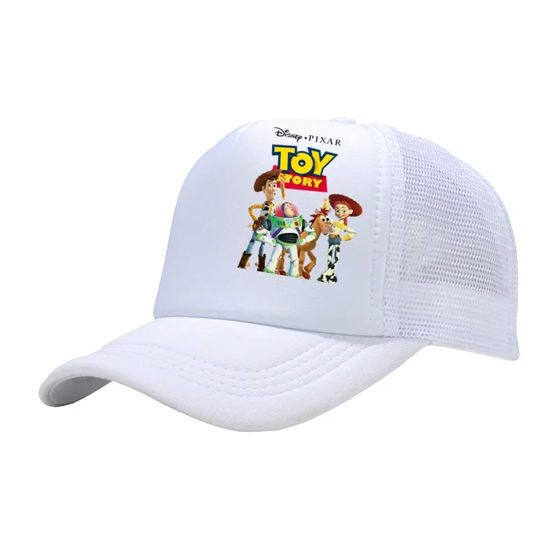 Disney Toy Story Woody Buzz Lightyear Figure Baseball Caps 2024 Cartoon Kids Summer Sports Sun Protection Adjustable Sun Hat