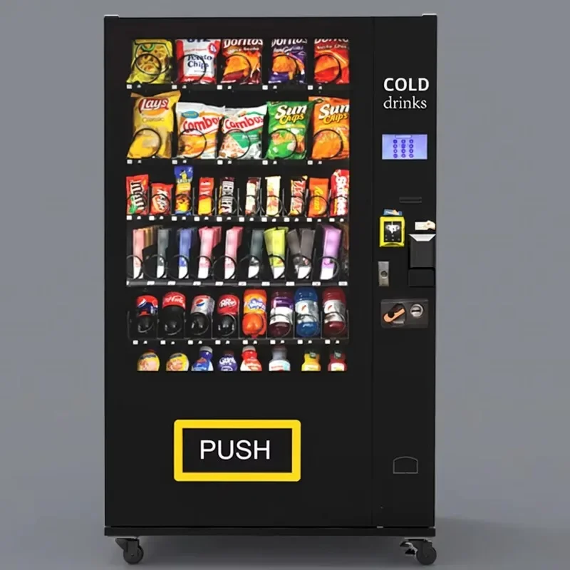 Snackautomat Cold Drink Vending Machine Refrigerated with 220V EU CE Vending Machine Touchscreen Fur Buro Fitness