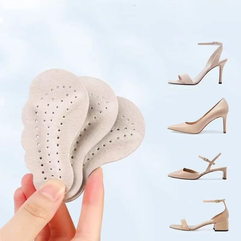 الصنادل المضادة للانزلاق ملصقات جلدية الأمامية وسادة حذاء نسائي بكعب عالٍ لتخفيف الآلام إدراج النعال تو وسادة أحذية العناية بالقدم #1