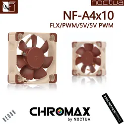 Noctua NF-A4x10 PWM FLX 40mm 12v 5v Cooling fan 3pin 4pin PWM quiet Radiator For Computer Case Cooling CPU cooler fan Replace
