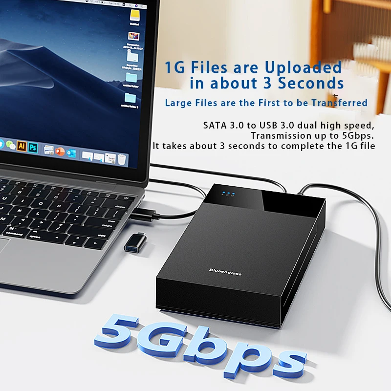 Popular 3.5 inch Hard Disk Enclosure USB 3.0 Free Installation 20TB Notebook Desktop HDD External Mobile Hard Disk Enclosure