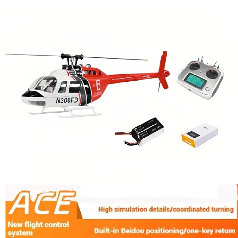 

Bell-206 Wing RC Scale Helicopter - GPS Simulation Model with ACE Control System Stabilization & Return-to-Home