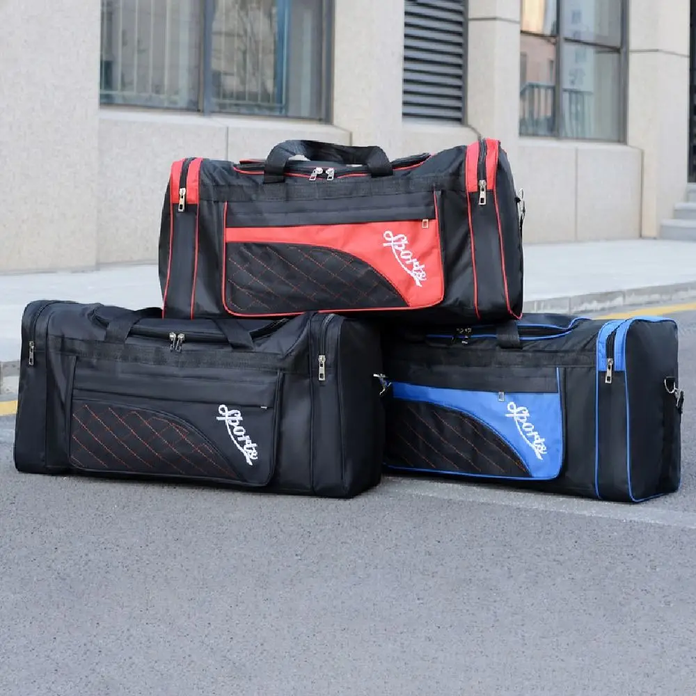 Large Capacity Travel Duffel Bag Dustproof with Shoe Compartment Travel Luggage Handbag Portable Waterproof Sports Fitness Bag
