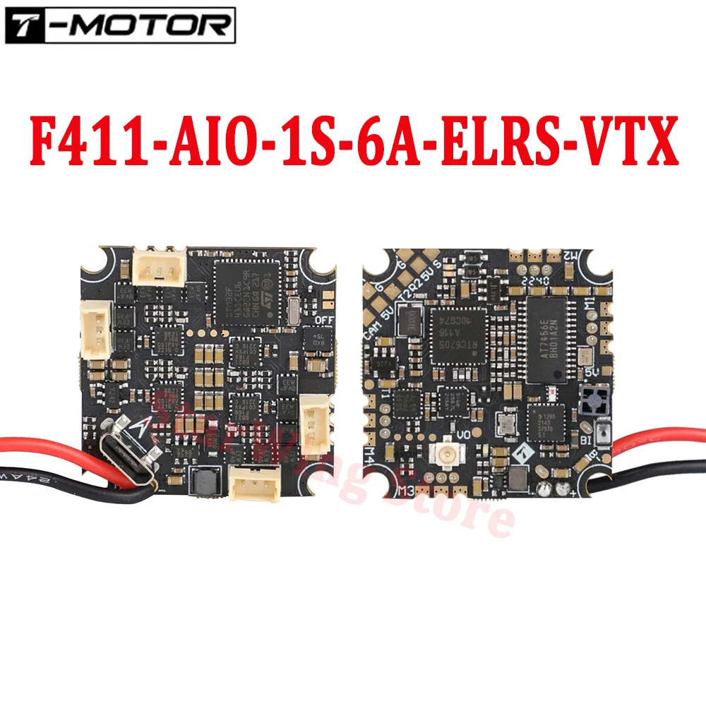 

T-MOTOR F411 AIO 1S 6A ELRS VTX BLUEJAY for M0802 M0803