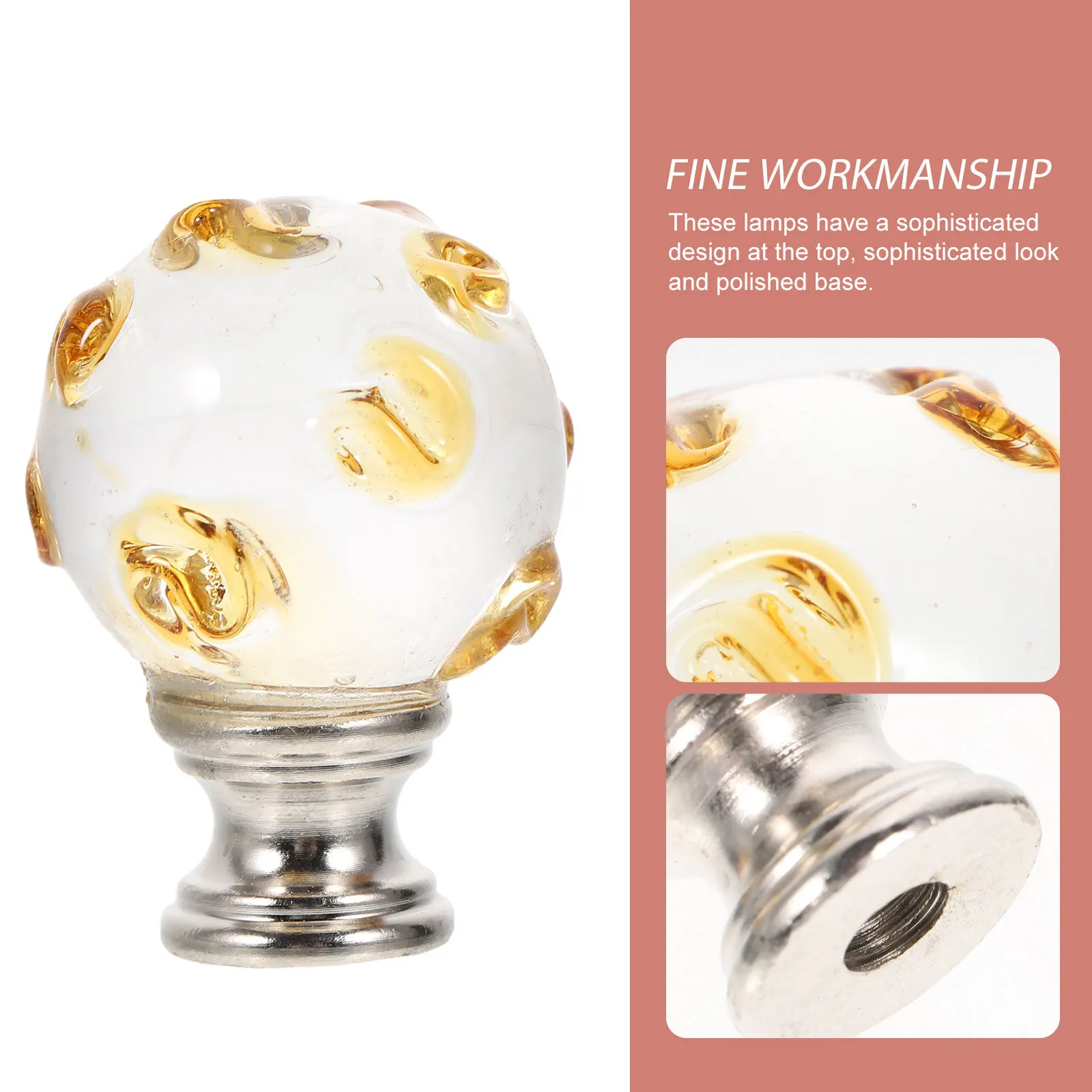 

Наконечник лампы с винтовой крышкой, твердый кристалл из нержавеющей стали, прочный держатель абажура, украшение для гостиной, спальни, лампы