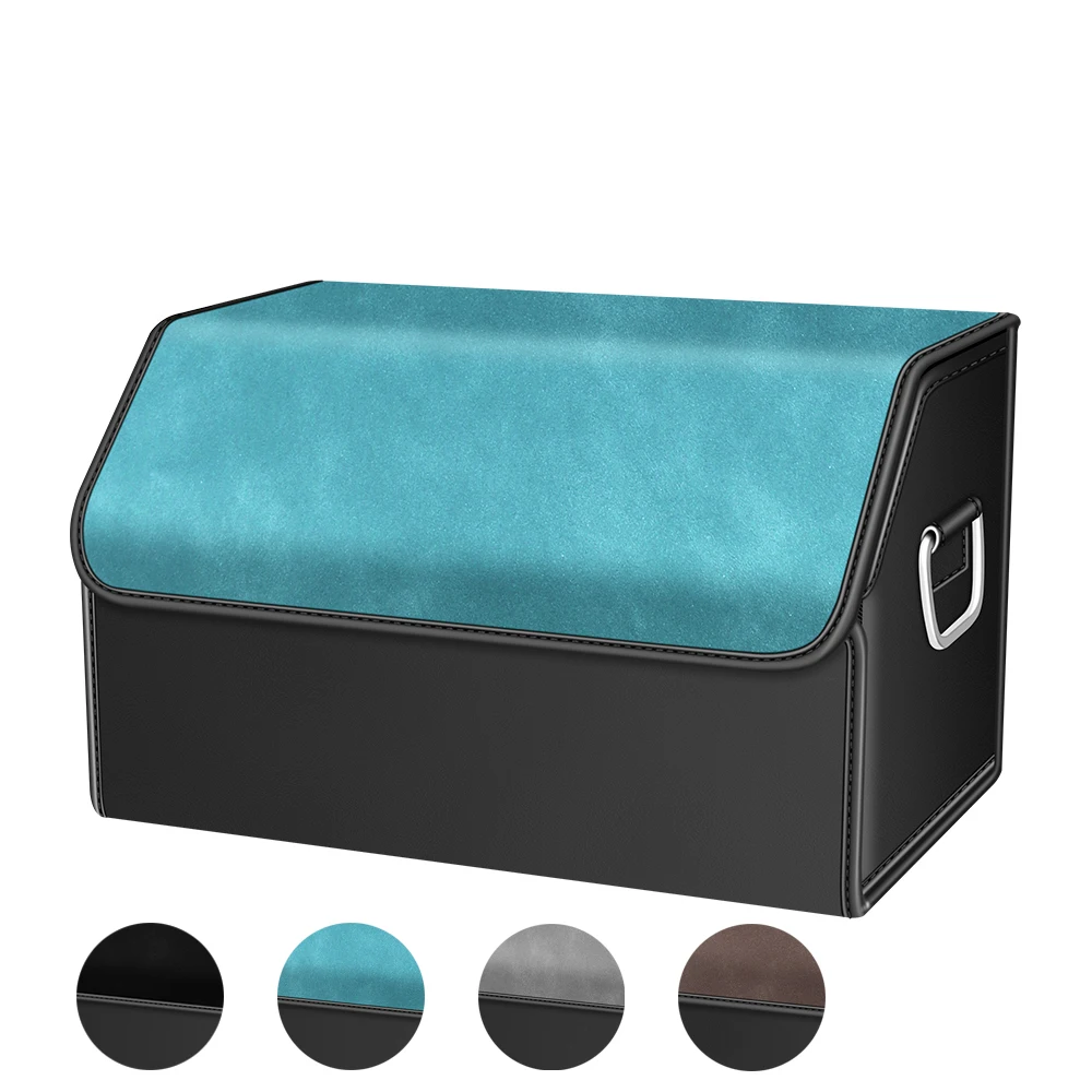 

Folding Trunk Organizer Box for Car - Waterproof Car Storage with Lid + Home Organizer - Collapsible Auto Household Storage
