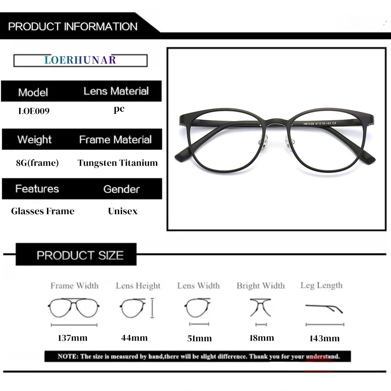 New Retro Plastic Steel Tungsten Titanium Eyeglass Frame for Men and Women Prescription Optical Glasses for Myopia and Hyperopia