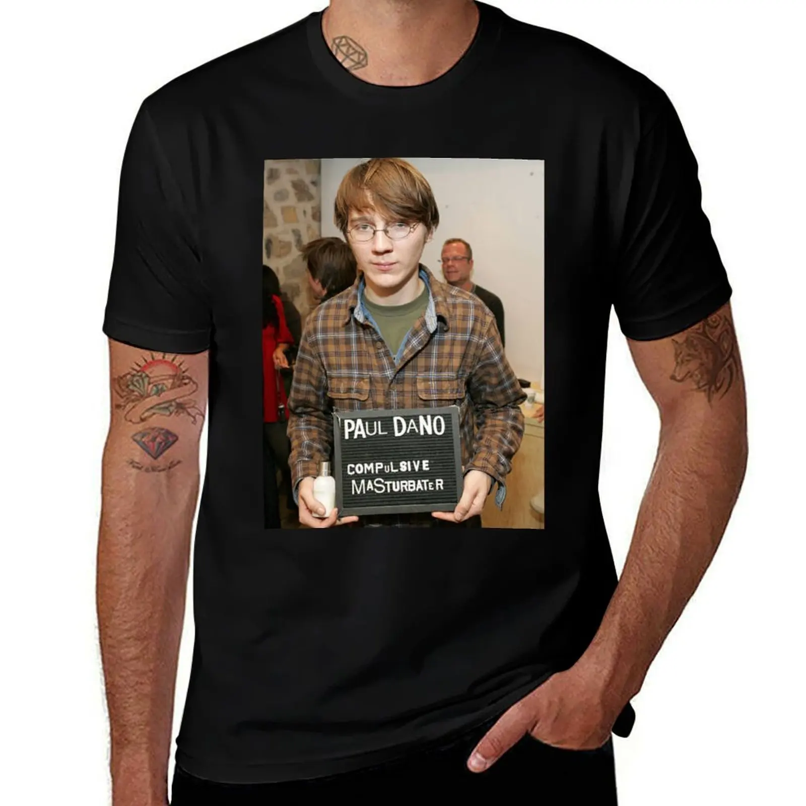 

Paul Dano Compulsive Masturbater T-Shirt Daily Work Short Sleeve Top