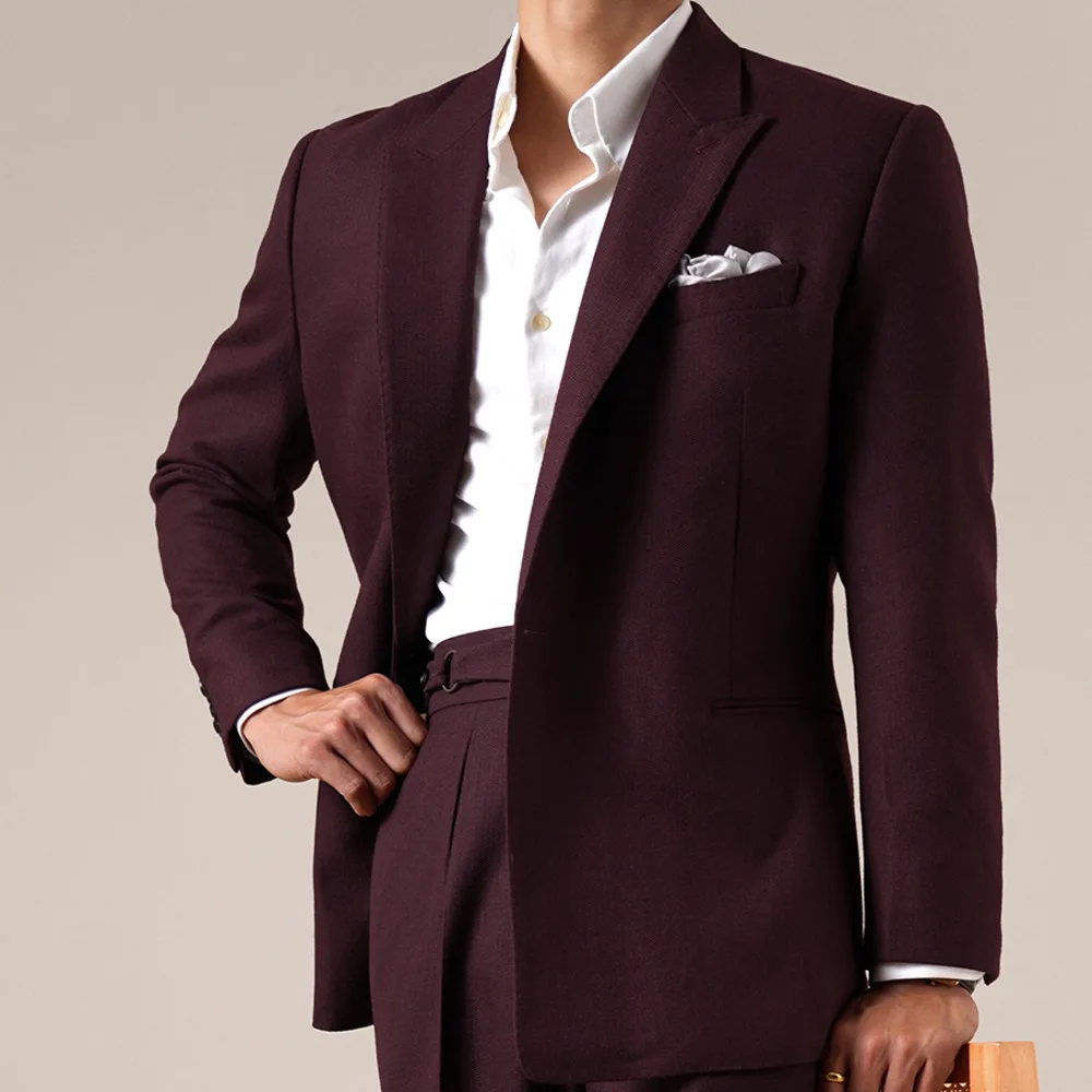 Mens Suits Designers 2025 Retro Suit Set For Men Casual Slim Business Wedding Groom Suit Smoking Homme Mariage Men Tuxedo Suit