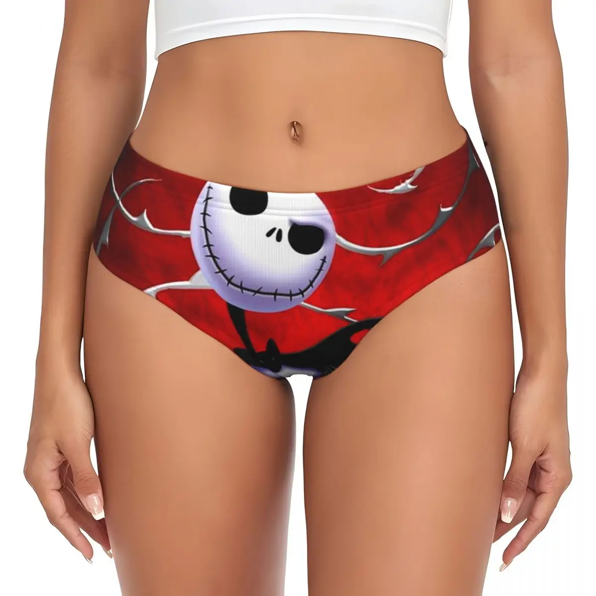 مخصص تيم بيرتون عيد الميلاد فيلم الرعب ملخصات الملابس الداخلية النسائية تمتد مريحة السراويل سراويل جاك سراويل موجزة