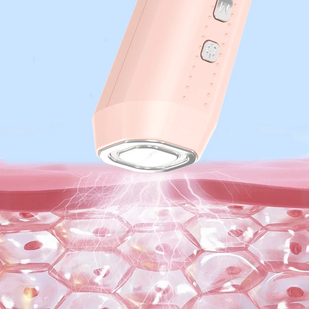 جهاز احترافي EMS للوجه مع أداة علاج الثلج ومنظف المسام لشد الجلد وإزالة الرؤوس السوداء في المنزل #6