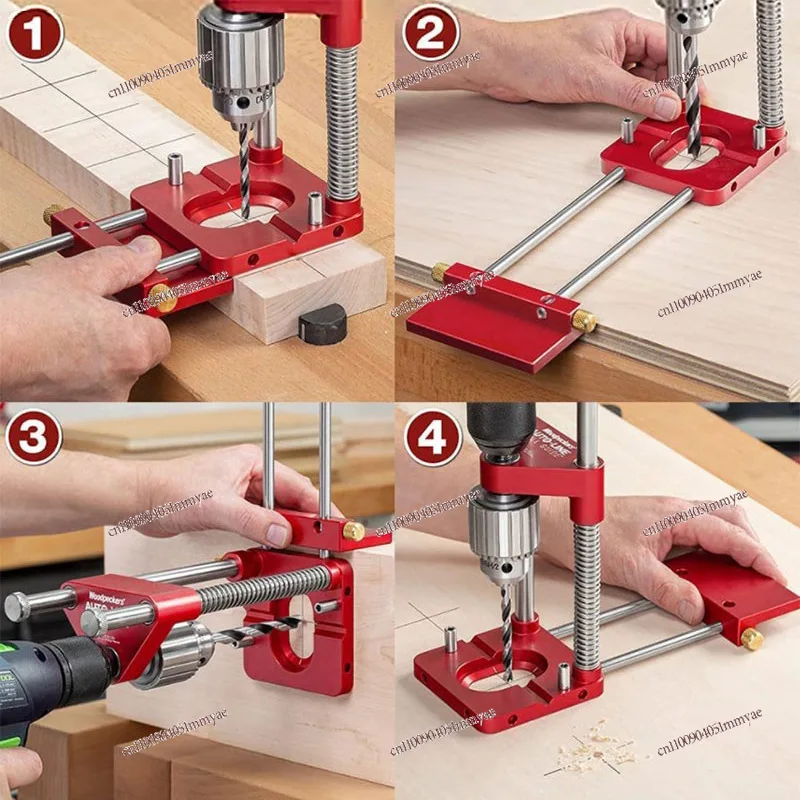 Portable Belt Drill Locator, Precision Locator Woodworking Locator Drill Locator Drilling