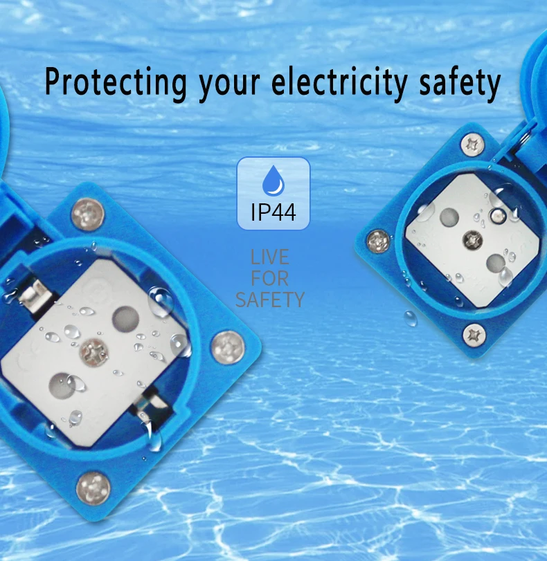 

Водонепроницаемая промышленная розетка IP44 — электрическая водонепроницаемая розетка французского/европейского/британского стандарта — пыленепроницаемая розетка