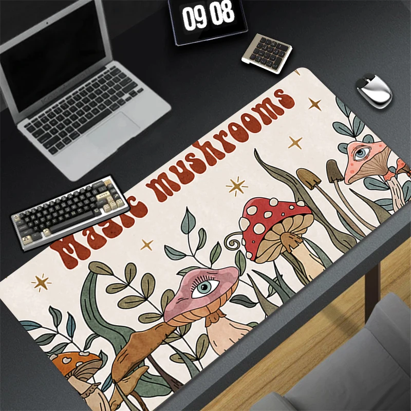 

Gaming Mouse Pad Desk Mat Gamer Professional Premium Psychedelic Mushrooms Mousepad Speed Control Accessories Keyboard Pad