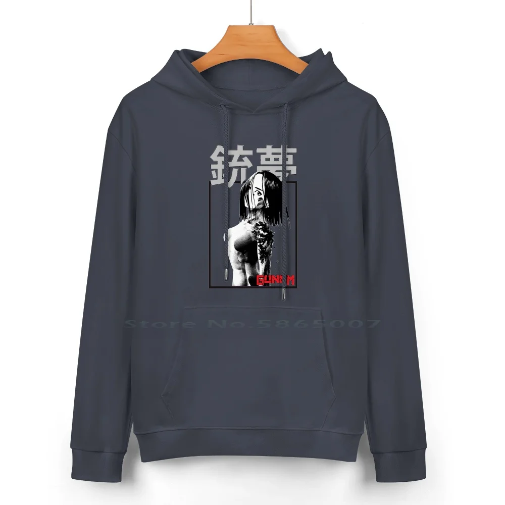 Alita Manga Pure Cotton Hoodie Sweater 24 Colors Anime Japanese Kawaii Comic Movie 90s Gunnm Battle Angel Alita Manga Gally