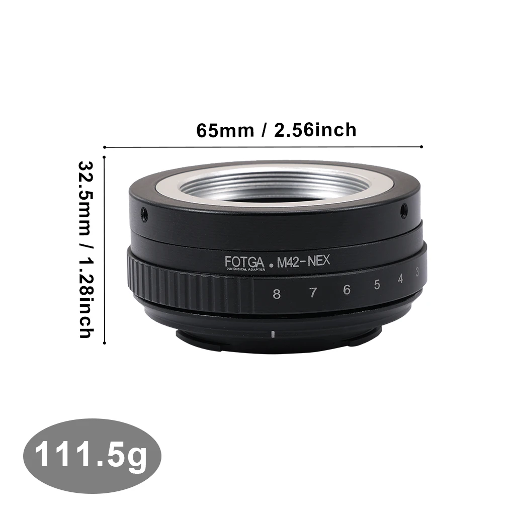 

Tilt Shift M42-NEX Adapter Ring for M42 Mount Lens to Sony NEX E-Mount Camera for Sony NEX-3 NEX-3C NEX-3N NEX-5