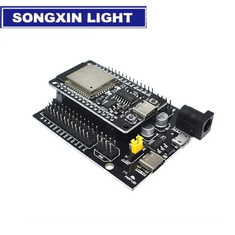 SAMIROB ESP32 Development Board CH340C WiFi+Bluetooth Ultra-Low Power Dual Core ESP32-DevKitC-32 ESP-WROOM-32 Expansion Board