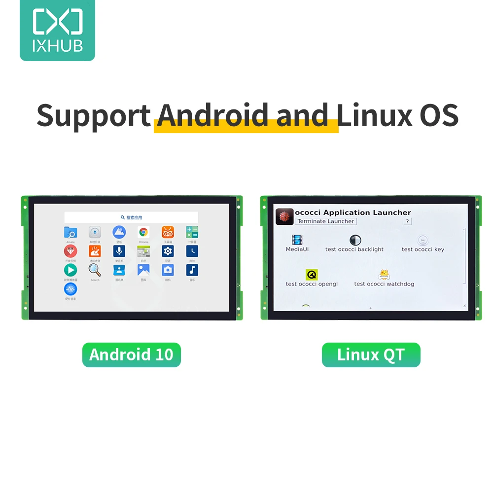 Imagem -03 - Monitor Capacitivo Touch Screen 10.1 Hmi Android Capaz para o Google Play Services Linux e Ubuntu Vida Inteligente