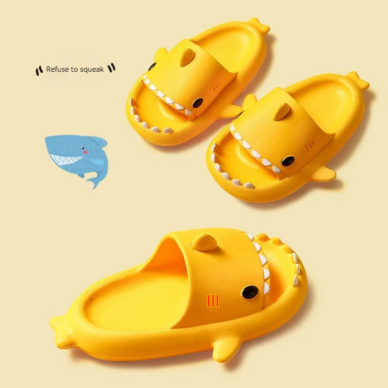 Kids Shark Slippers Bathroom Platform Sandals Outdoor Flip Flops Summer Supersoft Cloud Slipper Children Baby Eva Slides Shoes