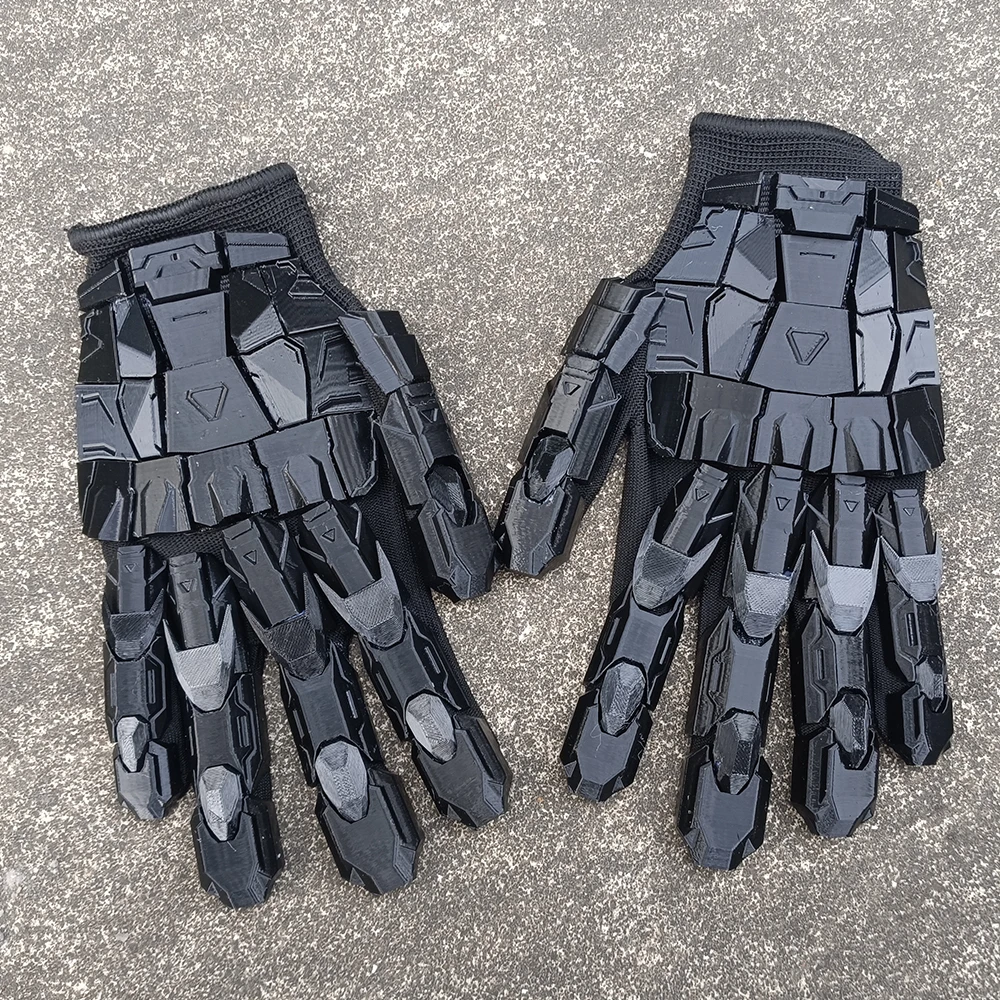 3D-printen handgemaakte lijmen punk mechanische handschoenen vintage gotische draagbare handpantser unisex techwear cosplay exoskelet handschoenen