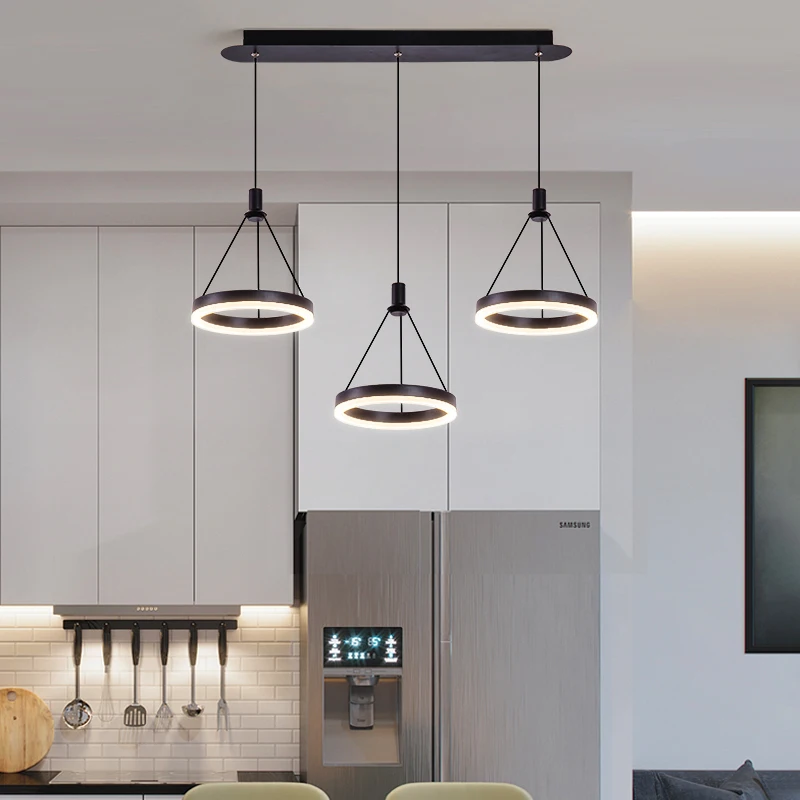 Modern minimalist living room pendant light dining room LED pendant light indoor lighting intelligent application lighting