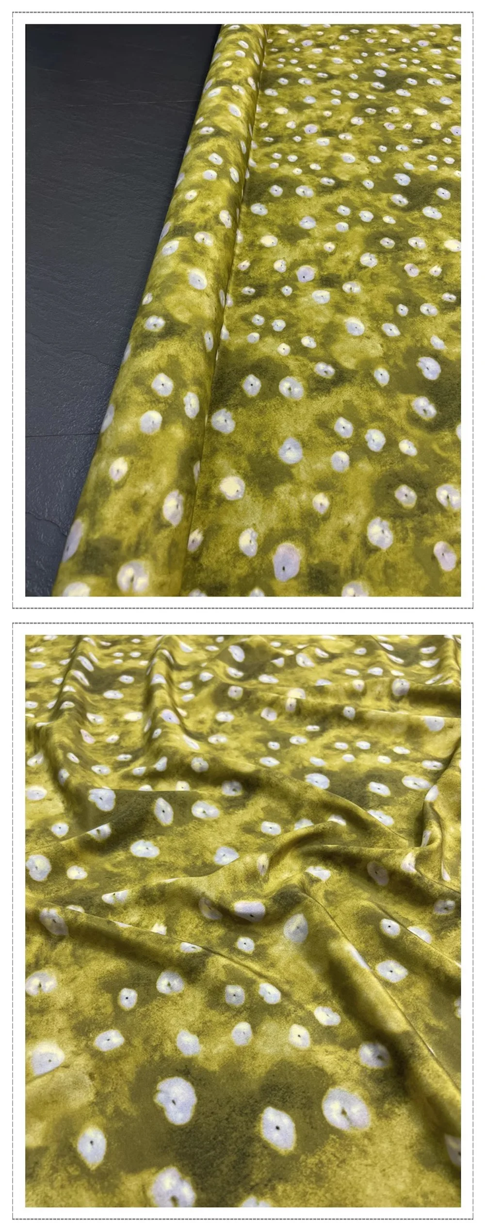 Printed Silk Stretch Crepe Fabric 18momme Width 140cm 100% Pure Silk Crepe High Quality Digital Printing Pattern