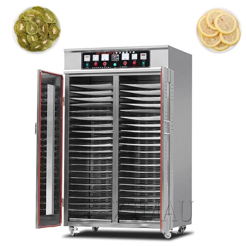 

50 Trays Food Dehydrator Stainless Steel Commercial Dehydrators Dryer For Fruit Meat Beef Jerky With Adjustable Timer