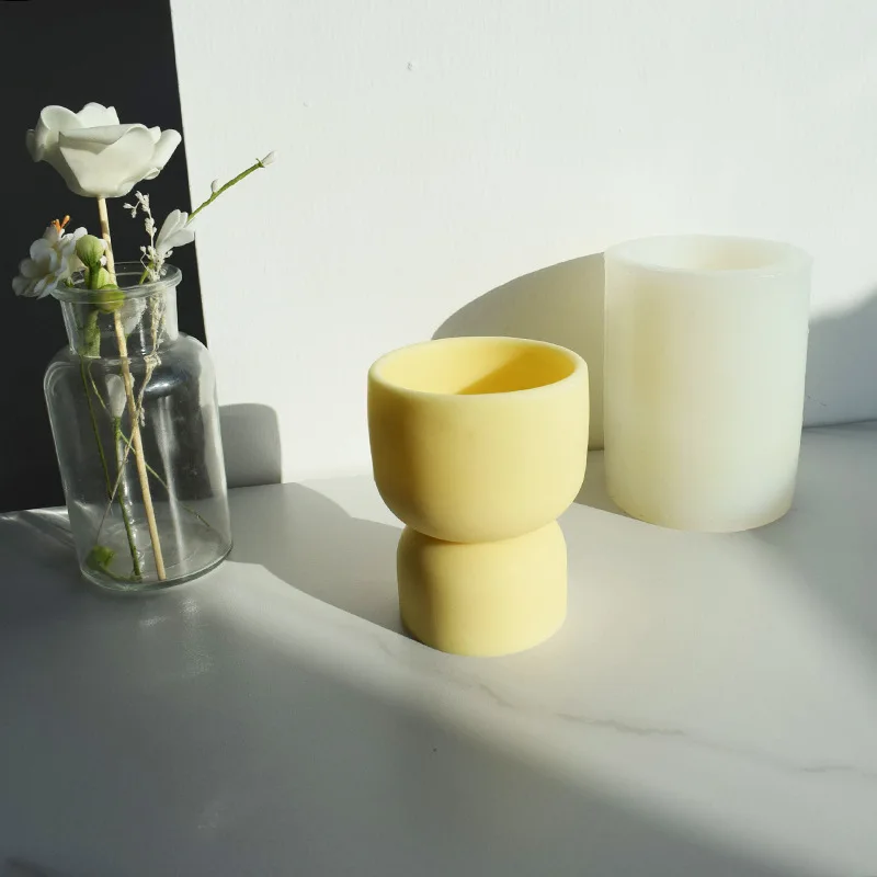 

Funnel-Shaped Candle Cup Silicone Mold Homemade Aromatherapy Cement Abrasive Diy