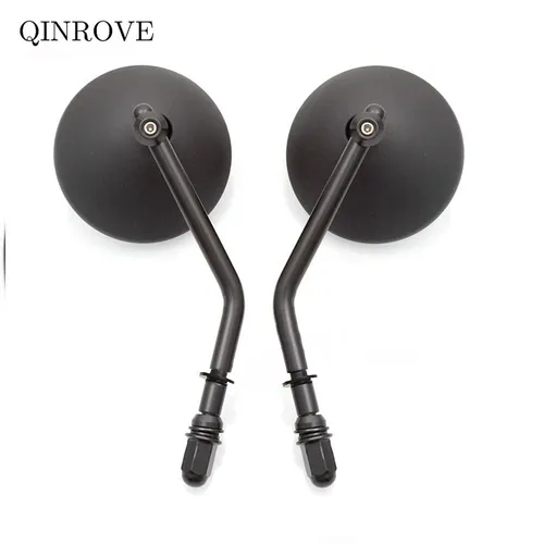 Imagen 2 del producto Espejo trasero para motocicleta Harley Davidson Street Glide Sportster 883 1200 Heritage softail Fatboy, de hierro, ABS, negro, cromado