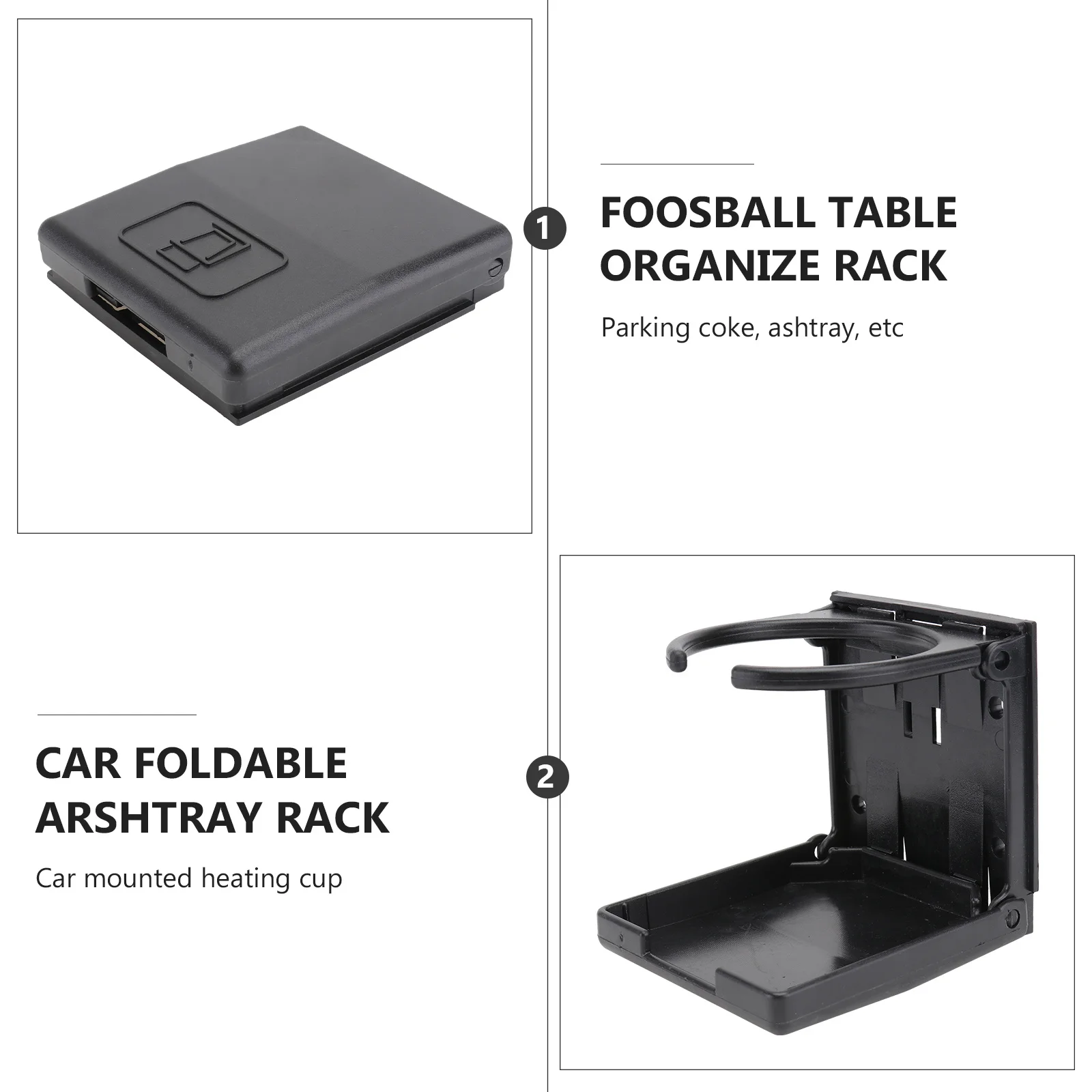 

Cup Holder Ashtray Foldable Plastic Bottle Organizer Rack For Armrest Center Console, Car Drink Holder, Water Cup Rack For Car