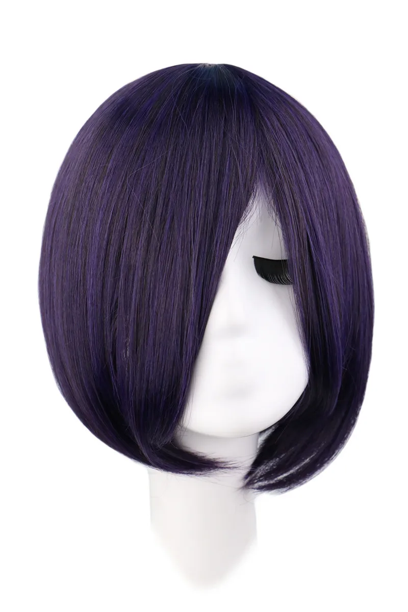 Touka Kirishima Touka Cosplay Perücke Anime Tokyo Ghoul Kurze Lila Hitzebeständige Synthetische Haar Perücken Costome Party Peruca Perücken