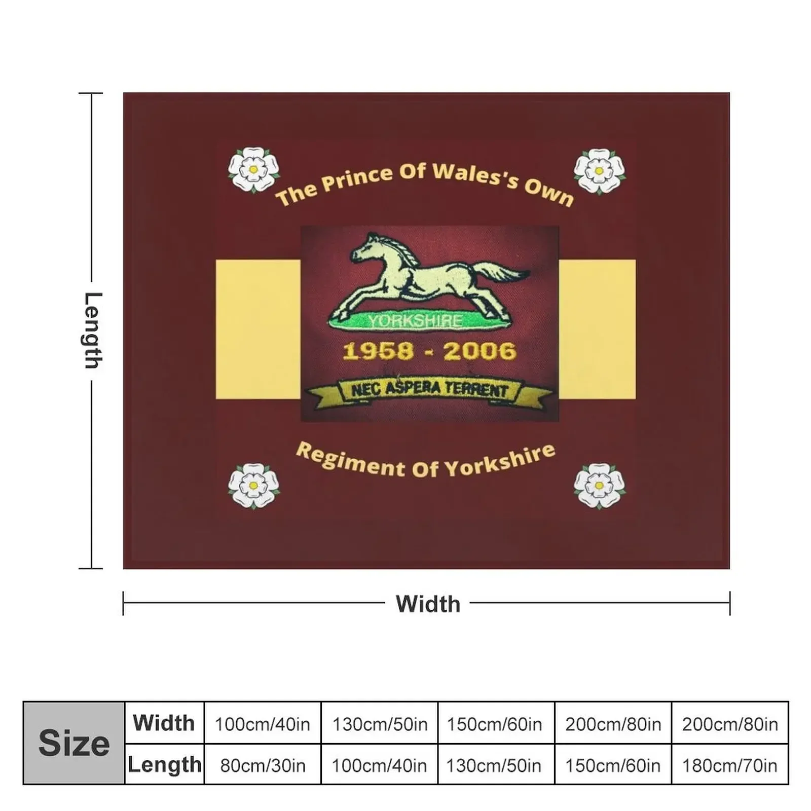 Remembering The Prince Of Wales's Own Regiment Of Yorkshire Throw Blanket Blankets Sofas Of Decoration Luxury Throw Blankets