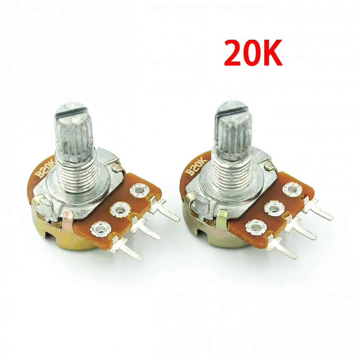 5 Buah Potensiometer Linier WH148 Poros 15Mm dengan Mur dan Mesin Cuci 3pin WH148 B1K B2K B5K B10K B20K B50K B100K B250K B500K B1M