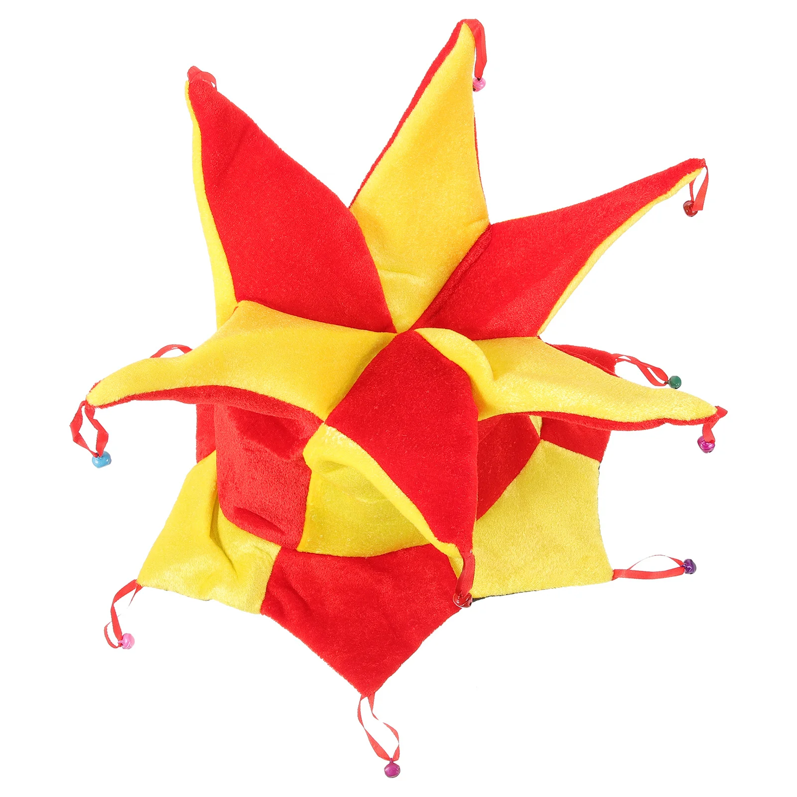 

Clown Hat Multicolor Lightweight Breathable Halloween Party Carnival Cosplay Costume Dress Up Clown Hat for Adults