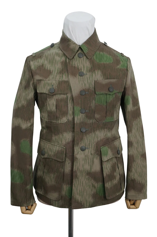 GUCA-024 WWII เยอรมัน Heer Marsh Sumpfsmuster 44กับ Splinter Camo สี M41 Field Tunic