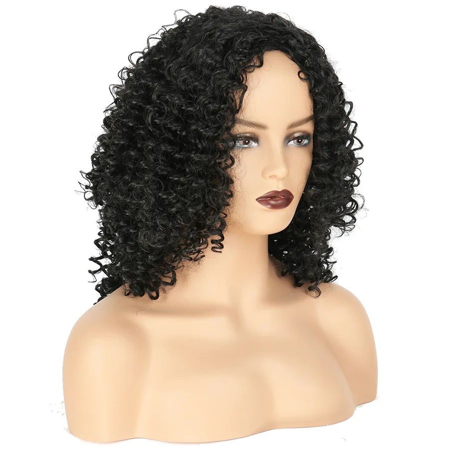 Synthetic Short Short Curly Hair Wigs Shoulder length Short Curly Hair Wigs Matte High Temperature Silk Fashion Comfortable